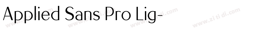 Applied Sans Pro Lig字体转换